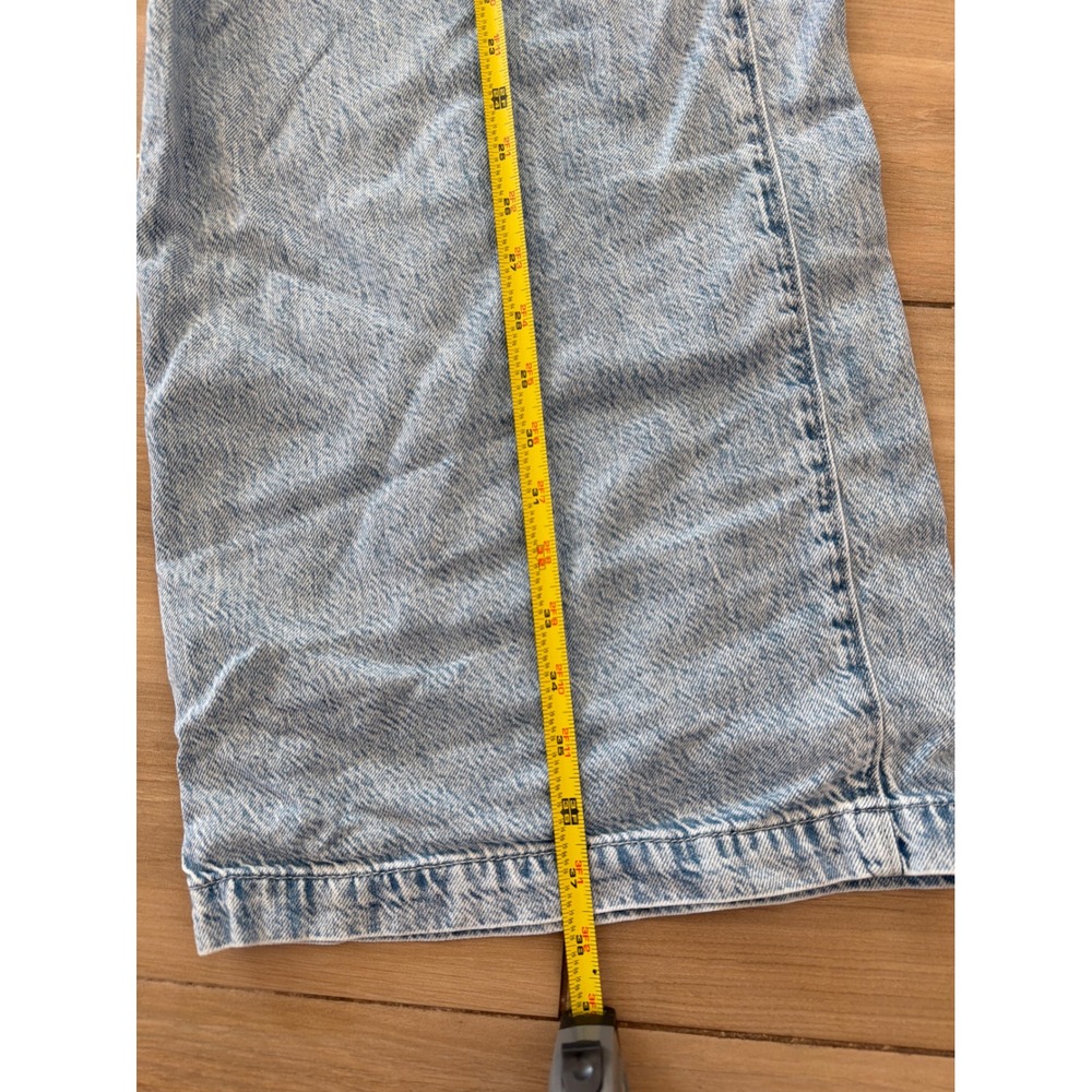 Gap Womens Light Wash Wide Leg Drawstring Denim Pants Blue Size M‎ Relaxed Fit - Picture 4 of 6